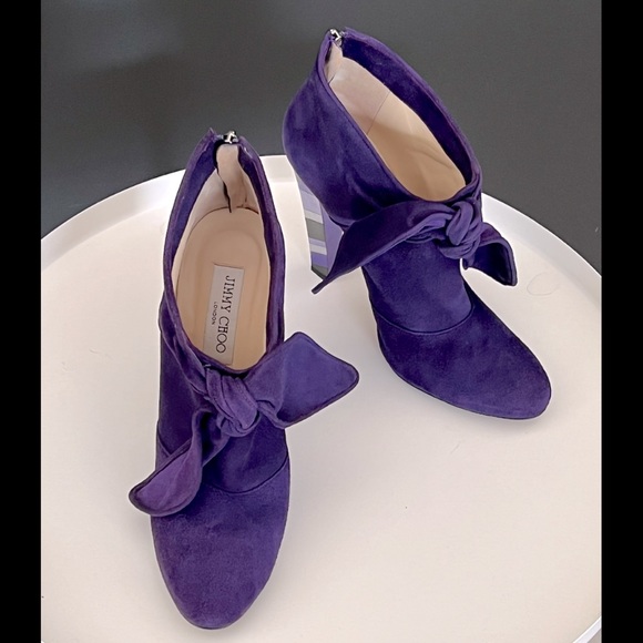 Jimmy Choo Erica Ankle Bootie Dark
Purple Suede - Picture 3 of 16